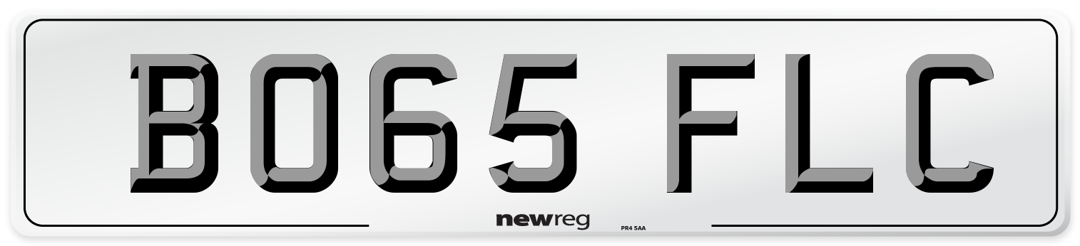 BO65 FLC Number Plate from New Reg